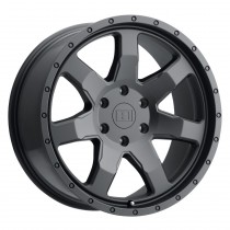 Level 8 Slam Wheel, 17"x8.5", Bolt Pattern 5x5.5", BS 4.51", Offset -6 - Matte Black