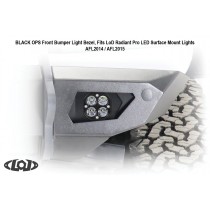 LoD Offroad Black Ops Radiant Pro Front Light Bezels for Ford Bronco (Bare Steel)