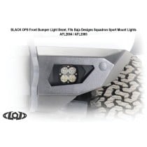 LoD Offroad Black Ops Baja Squadron Front Light Bezels for Ford Bronco (Bare Steel)