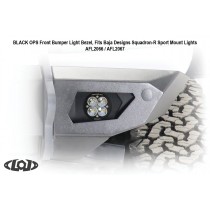 LoD Offroad Black Ops Baja Squadron Round Front Light Bezels for Ford Bronco (Bare Steel)