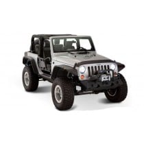 Bushwacker Flat Style Fender Flares, Black - Set of 4