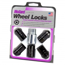 McGard 5 Cone Seat Wheel Lock Set, M14x1.5 - Black