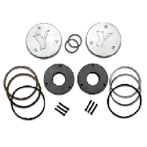 Yukon hardcore drive flange kit for Dana 60, 35 spline outer stubs. Non-engraved caps