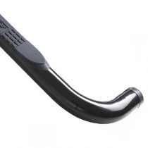 Rampage Traditional Style 3" Tubular Side Bars with Step Pads - Textured Black Powder Coat - Pair