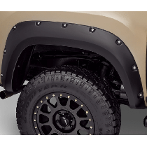 Bushwacker Pocket Style Rear Fender Flares, OE Matte Black - Pair