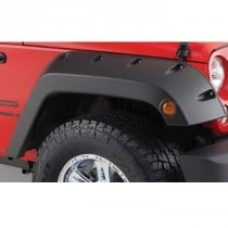 Bushwacker Front 9.5" Factory Coverage Pocket Style Fender Flares, Textured Black - Pair