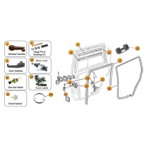 Rear Door Parts for Cherokee XJ