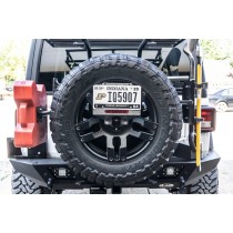 LoD JL Spare Tire License Plate Relocation Kit - Bare Steel