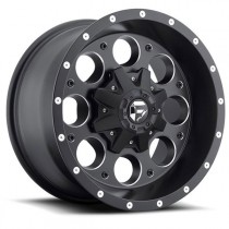 Fuel Off-Road Revolver D525 Series Wheel - 18"x9" - Bolt Pattern 5x4.5" and 5.5" - Backspacing 4.5" - Offset -12 - Black