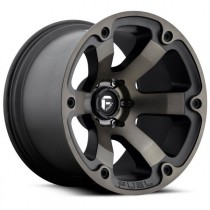 Fuel Off-Road Deep Lip Beast Series Wheel - 20"x9" - Bolt Pattern 5x5" - Backspacing 5" - Offset 1 - Black and Machined