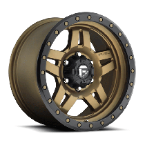 Fuel Off-Road Anza Series Wheel - 18"x9" - Bolt Pattern 5x5" - Backspacing 5" - Offset 1 - Matte Bronze with Black Ring
