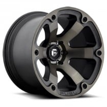 Fuel Off-Road Beast Series Wheel - 17" x9" - Bolt Pattern 6x5.5" - Backspacing 4.50" - Offset -12 - Black and Machined