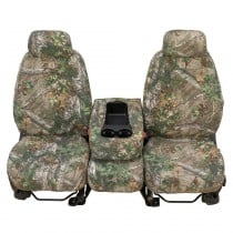 Covercraft Carhartt Custom Realtree Camo Seat Covers with Adjustable Headrest, Front, Xtra Green - Pair