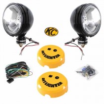 KC HiLiTES 6" Daylighter Halogen Spot Light Clear Kit - Black