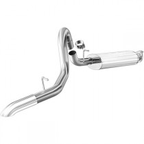 MagnaFlow MF Series 2.5" Performance Cat-Back Exhaust System, Single Outlet - Stainless Steel