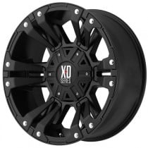 KMC XD Series Monster II Wheel - 17"x9" - Bolt Pattern 5x5" - Backspacing 4.53" - Offset -12 - Satin Black