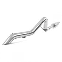 MBRP Aluminized Cat Back Off-Road Tailpipe, Single Rear Exit