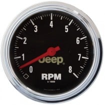 Auto Meter 3 3/8" In-Dash Tachometer 8,000 Rpm, Jeep Licensed