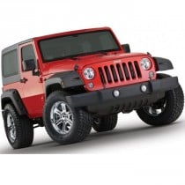 Bushwacker Rear 9.5" Factory Coverage Pocket Style Fender Flares, Textured Black - Pair