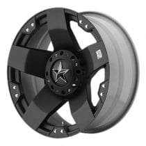 KMC XD Rockstar Series Wheel, Matte Black, 17x8" 5x5 Bolt Pattern, Back Spacing 4.9"