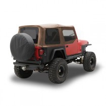 Smittybilt Replacement Soft Top with Upper Door Skins & Tinted Rear Windows - Spice Denim