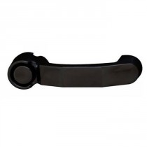 Rampage Door Handle, Black Smooth Powder Coat Over Stainless, (LH or RH Side, Sold Individually)
