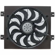 Derale Performance Electric Cooling Fan Kit - Black Powder Coat