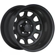Black Rock Steel Wheel 942 Type D - 15x7" - Bolt Pattern 5x4.5" - Back Spacing 3.75" - Satin Black