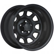 Black Rock Steel Wheel 942 Type D - 15x10" - Bolt Pattern 5x5.5" - Back Spacing 4" - Satin Black
