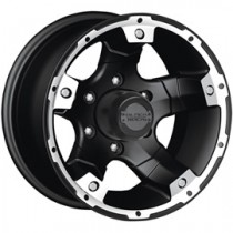 Black Rock Aluminum Wheel Viper 900 17x8" - Bolt Pattern 5x4.5" - Back Spacing 4.50" - Matte Black