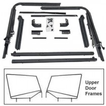 Replacement Soft Top Hardware with Tailgate Bar and Pair Upper Door Frame Kit