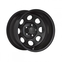 Black Rock Type 8 Series 997 Steel Wheel - 15x8" - Bolt Pattern 5x4.5" - Back Spacing 3.75" - Satin Black