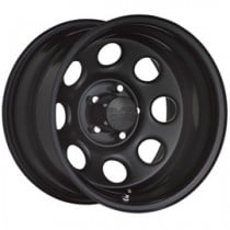Black Rock Type 8 Series 997 Steel Wheel - 16x7" - Bolt Pattern 5x5.5" - Back Spacing 4" - Satin Black