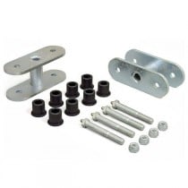 Daystar 1/2" Front Lift Greasable Shackles - Zinc Plated