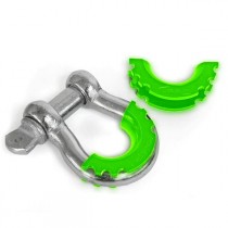 Daystar 3/4" D-Ring Isolators, Fluorescent Green - Pair