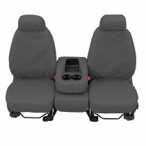 Covercraft SeatSaver Front Bucket Seat Covers with Adjustable Headrests - Polycotton, Charcoal - Pair