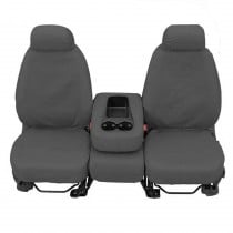 Covercraft SeatSaver Front Bucket Seat Covers with Adjustable Headrests - Polycotton, Gray - Pair