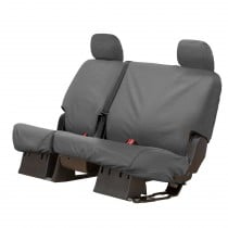 Covercraft SeatSaver 60/40 Split Rear Bench Seat Covers with Adjustable Headrests - Polycotton, Gray - Pair