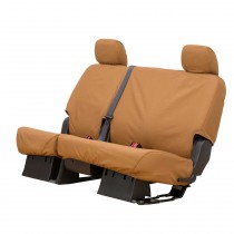 Covercraft SeatSaver 60/40 Split Rear Bench Seat Covers with Adjustable Headrests - Polycotton, Tan - Pair