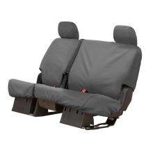 Covercraft SeatSaver 60/40 Split Rear Bench Seat Covers with Molded Headrests - Polycotton, Gray - Pair