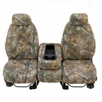 Covercraft Carhartt Custom Realtree Camo Front Seat Covers, Xtra Brown - Pair