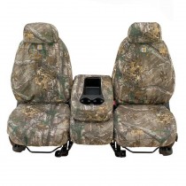 Covercraft Carhartt Custom Realtree Camo Front High Back Bucket Seat Covers with Adjustable Headrest, Xtra Brown - Pair