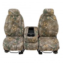 Covercraft Carhartt Custom Realtree Camo Front High Back Bucket Seat Covers with Adjustable Headrest, Xtra Green - Pair