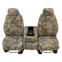 Covercraft Carhartt Custom Realtree Camo Front Seat Covers with Adjustable Headrests, Xtra Green - Pair