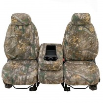 Covercraft Carhartt Custom Realtree Camo Front Seat Covers with Adjustable Headrests, Xtra Brown - Pair