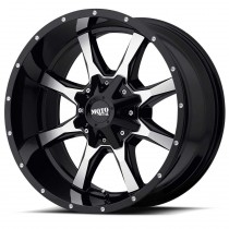 Moto Metal MO970 Wheel - 17"x8" - Bolt Pattern 5x5" and 5x5.5" - Backspacing 4.5" - Offset 0 - Gloss Black