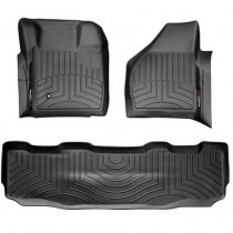 WeatherTech DigitalFit Front and Rear FloorLiners, 3 Piece Set - Black