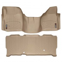 WeatherTech DigitalFit Front and Rear FloorLiners, 2 Piece Set - Tan