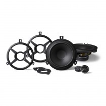 Alpine Convertible Front or Rear 6.5-inch Speakers with 1-inch Dome Tweeters (2 pairs); IP55 rating