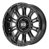 KMC XD829 Hoss II Series Wheel 20x9" - 5x5" Bolt Pattern, 4.53 Backspacing - Gloss Black